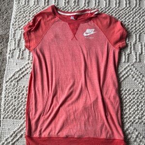 Nike Red Casual Dress with Logo